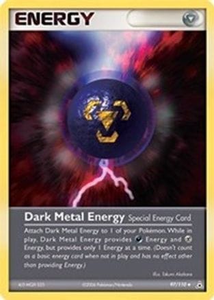 'Pokemon - 'Dark Metal Energy 097/110  - Reverse Holofoil Holon Phantoms - Uncommon