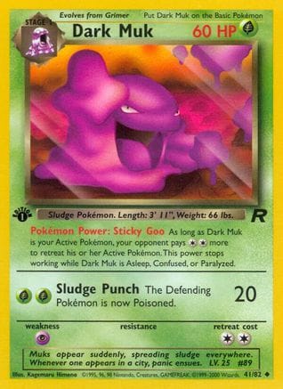 'Pokemon - 'Dark Muk 041/82  - Unlimited Team Rocket - Uncommon