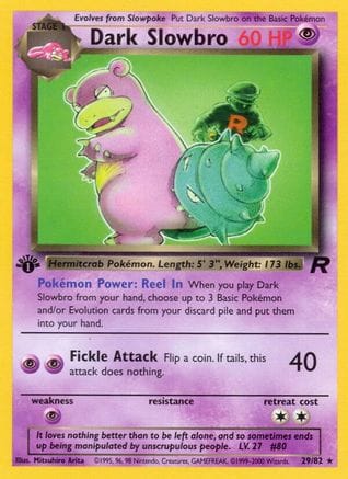 'Pokemon - 'Dark Slowbro (29) 029/82  - Unlimited Team Rocket - Rare