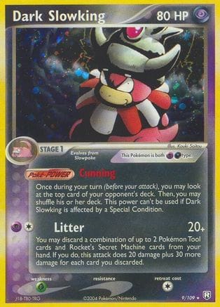 'Pokemon - 'Dark Slowking 009  - Reverse Holofoil Team Rocket Returns - Holo Rare