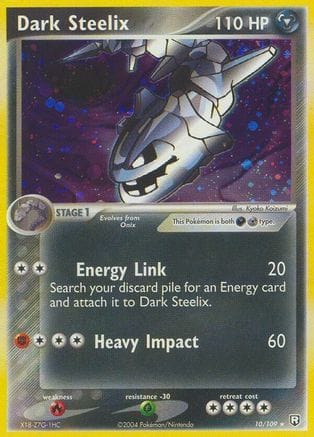 'Pokemon - 'Dark Steelix 010  - Holofoil Team Rocket Returns - Holo Rare