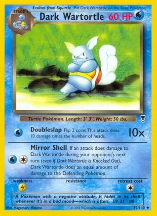 'Pokemon - 'Dark Wartortle 039/105  Legendary Collection - Uncommon