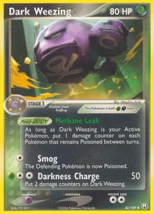 'Pokemon - 'Dark Weezing 042  Team Rocket Returns - Uncommon
