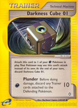 'Pokemon - 'Darkness Cube 01 119  Aquapolis - Uncommon