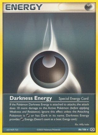 'Pokemon - 'Darkness Energy (Special) 086  Emerald - Rare