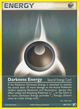 'Pokemon - 'Darkness Energy (Special) 096  Unseen Forces - Rare