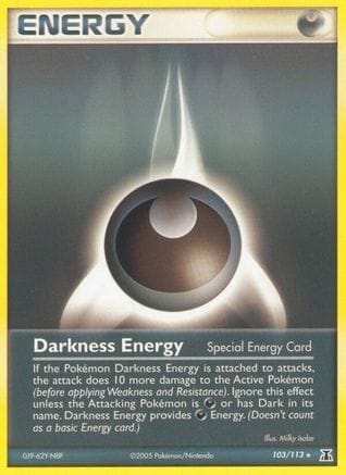 'Pokemon - 'Darkness Energy (Special) 103  - Reverse Holofoil Delta Species - Rare