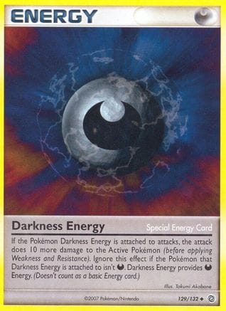 'Pokemon - 'Darkness Energy 129  - Reverse Holofoil Secret Wonders - Uncommon