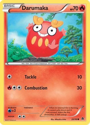'Pokemon - 'Darumaka 020  - Reverse Holofoil Emerging Powers - Common