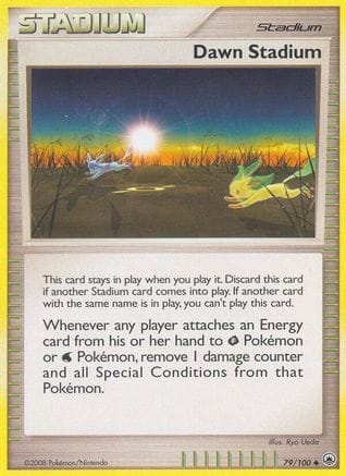 'Pokemon - 'Dawn Stadium 079  - Reverse Holofoil Majestic Dawn - Uncommon