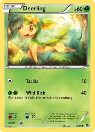 'Pokemon - 'Deerling 015  - Reverse Holofoil Emerging Powers - Common