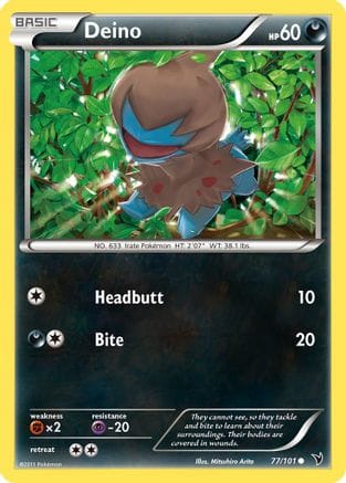 'Pokemon - 'Deino 077  Noble Victories - Common