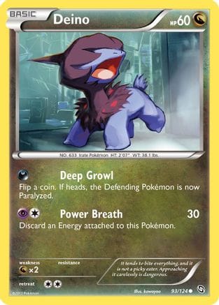 'Pokemon - 'Deino (93) 093  Dragons Exalted - Common