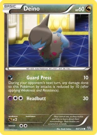 'Pokemon - 'Deino (94) 094  - Reverse Holofoil Dragons Exalted - Common