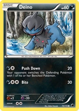 'Pokemon - 'Deino (75) 075  Plasma Freeze - Common
