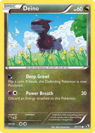 'Pokemon - 'Deino 097  Legendary Treasures - Common