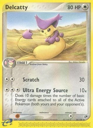 'Pokemon - 'Delcatty 034  Sandstorm - Uncommon