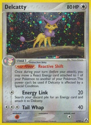 'Pokemon - 'Delcatty 004  - Holofoil Legend Maker - Holo Rare