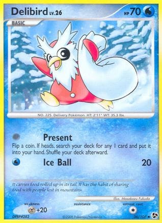 'Pokemon - 'Delibird 036  Great Encounters - Uncommon