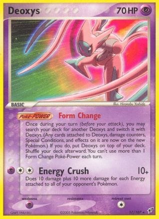 'Pokemon - 'Deoxys (Attack Forme) 017  Deoxys - Rare