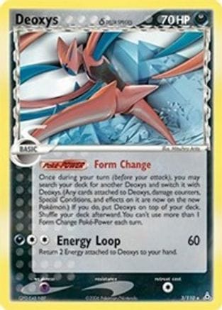 'Pokemon - 'Deoxys (Delta Species - Attack Forme) 003  - Holofoil Holon Phantoms - Holo Rare