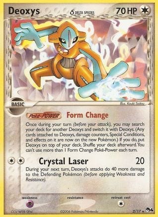 'Pokemon - 'Deoxys (Delta Species) 002/017  POP Series 4 - Rare