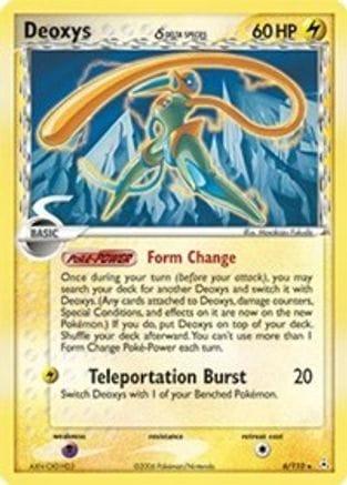 'Pokemon - 'Deoxys (Delta Species - Speed Forme) 006/110  - Reverse Holofoil Holon Phantoms - Holo Rare