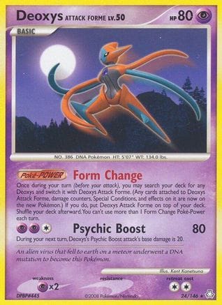 'Pokemon - 'Deoxys Attack Forme 024  Legends Awakened - Rare