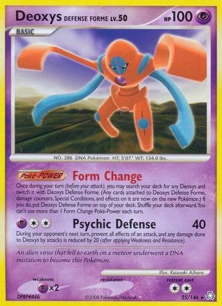 'Pokemon - 'Deoxys Defense Forme 025  Legends Awakened - Rare