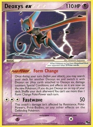 'Pokemon - 'Deoxys ex 017  - Holofoil POP Series 4 - Ultra Rare