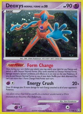 'Pokemon - 'Deoxys Normal Forme 001  - Reverse Holofoil Legends Awakened - Holo Rare