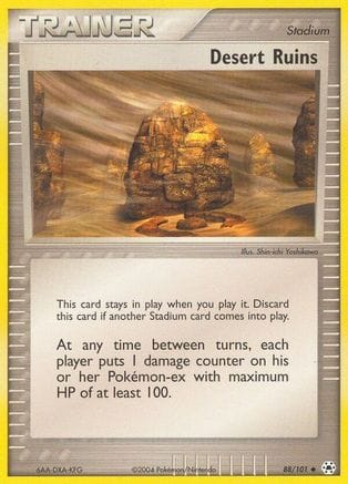 'Pokemon - 'Desert Ruins 088/101  - Reverse Holofoil Hidden Legends - Uncommon