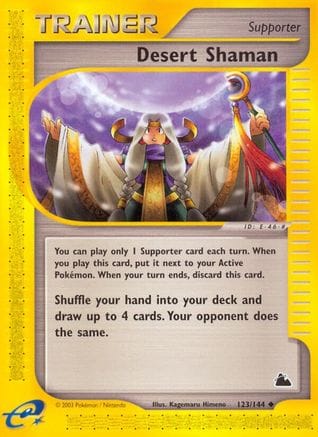 'Pokemon - 'Desert Shaman 123  - Reverse Holofoil Skyridge - Uncommon