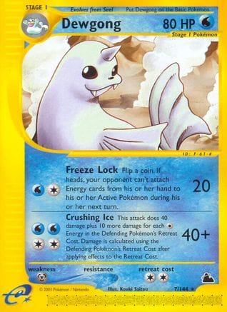 'Pokemon - 'Dewgong (7) 007  Skyridge - Rare