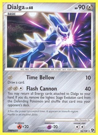 'Pokemon - 'Dialga 016  - Reverse Holofoil Great Encounters - Rare