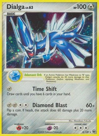 'Pokemon - 'Dialga 004  - Reverse Holofoil Majestic Dawn - Holo Rare