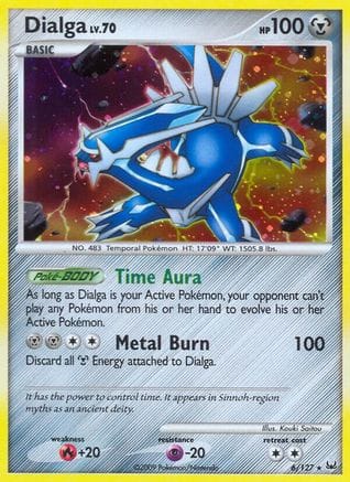 'Pokemon - 'Dialga (6) 006  - Holofoil Platinum - Holo Rare
