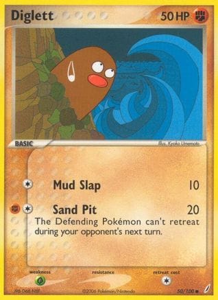 'Pokemon - 'Diglett 050/100  Crystal Guardians - Common