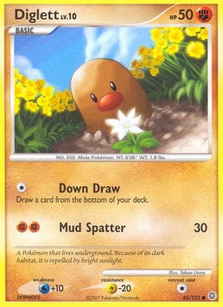 'Pokemon - 'Diglett 085/132  - Reverse Holofoil Secret Wonders - Common