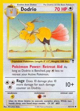 'Pokemon - 'Dodrio 041  Legendary Collection - Uncommon