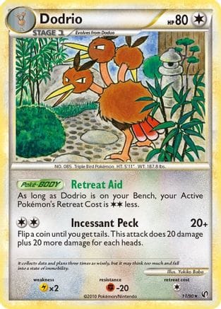 'Pokemon - 'Dodrio 011  Undaunted - Rare