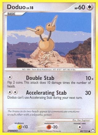 'Pokemon - 'Doduo 080/123  Mysterious Treasures - Common