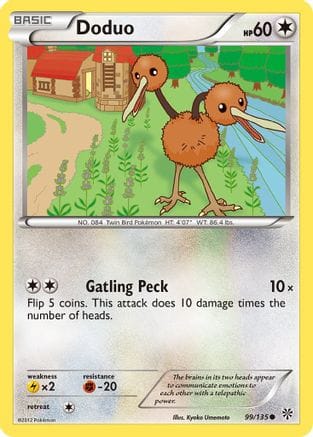 'Pokemon - 'Doduo 099  Plasma Storm - Common