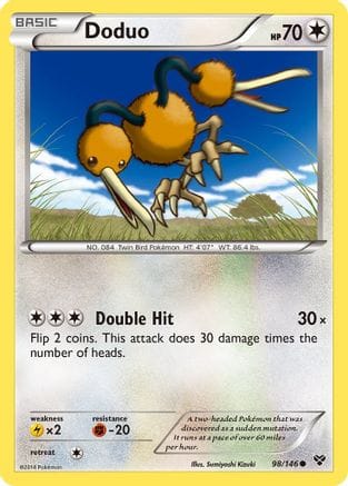 'Pokemon - 'Doduo 098  XY Base Set - Common