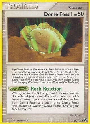 'Pokemon - 'Dome Fossil 089  Majestic Dawn - Common