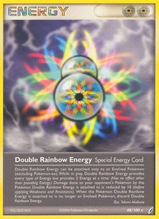 'Pokemon - 'Double Rainbow Energy 088/100  Crystal Guardians - Rare