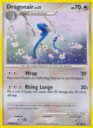 'Pokemon - 'Dragonair 052/146  Legends Awakened - Uncommon