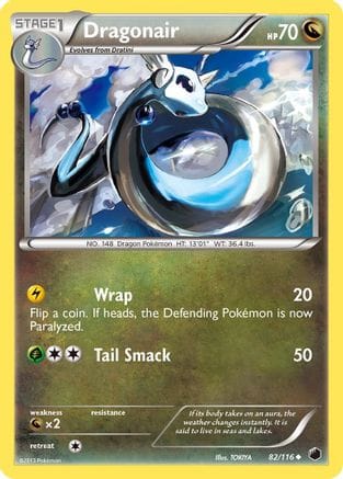 'Pokemon - 'Dragonair 082  Plasma Freeze - Uncommon