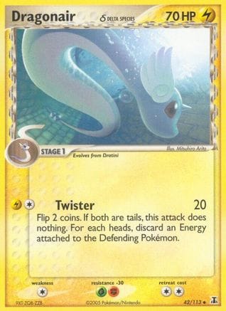 'Pokemon - 'Dragonair 042/113  Delta Species - Uncommon