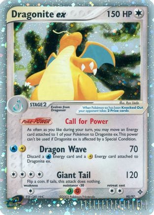 'Pokemon - 'Dragonite ex 090  - Holofoil Dragon - Ultra Rare